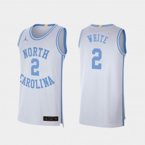 Coby White North Carolina Tar Heels #2 White Retro Limited College Basketball Jersey