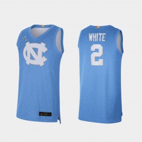 North Carolina Tar Heels Cole Anthony College Basketball #2 Blue 100th Anniversary Rivalry Limited Jersey