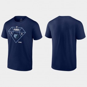 Grizzlies 2022 NBA Playoffs Diamond Tip Off T-shirt Navy