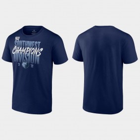 Grizzlies 2022 Southwest Division Champions Locker Room T-shirt Navy