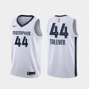 Men's Memphis Grizzlies #44 Anthony Tolliver Association Jersey - White