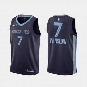 Men's Memphis Grizzlies #7 Justise Winslow Icon Jersey - Navy
