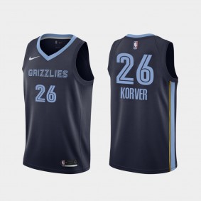 Men's Memphis Grizzlies #26 Kyle Korver 2019-20 Icon Jersey - Navy