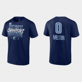 2022 Southwest Division Champions Grizzlies De'Anthony Melton Locker Room T-shirt Navy