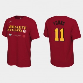 2022 NBA Playoffs Hawks Trae Young Mantra T-shirt Red