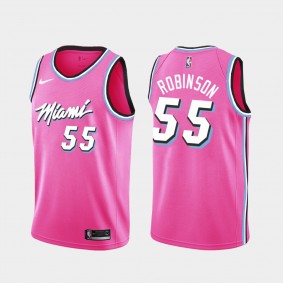 Miami Heat Duncan Robinson Earned Men's Jersey Pink #55
