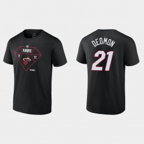 2022 NBA Playoffs Heat Dewayne Dedmon Tip Off T-shirt Black