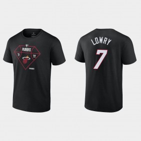 2022 NBA Playoffs Heat Kyle Lowry Tip Off T-shirt Black