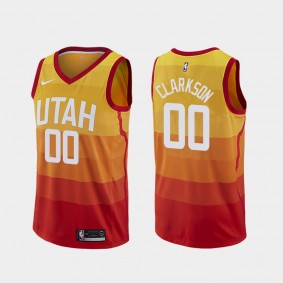 Jordan Clarkson Utah Jazz Orange 2019-20 City Edition Jersey