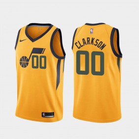 Jordan Clarkson Utah Jazz Yellow 2019-20 Statement Edition Jersey