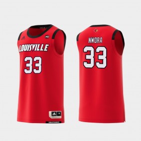 Jordan Nwora Louisville Cardinals #33 Red Replica College Basketball Jersey