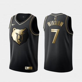 Memphis Grizzlies Justise Winslow #7 Golden Edition Black Jersey