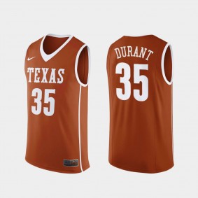 Men's Kevin Durant NCAA Basketball Orange Jersey #35
