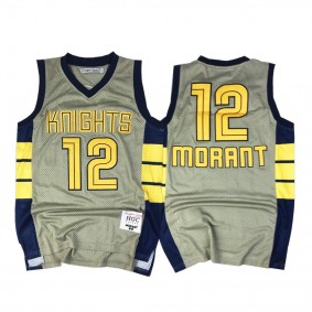 Memphis Grizzlies Ja Morant High School Basketball Knights City Jersey - Grey