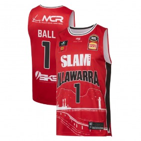 NBL Illawarra Hawks LaMelo Ball City Slam Red Jersey