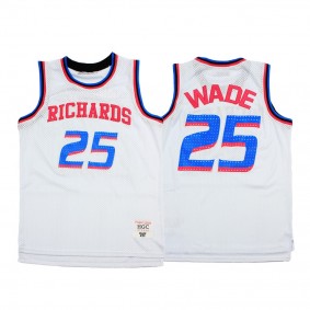 Miami Heat Dwayne Wade High School Basketball Richards Alternate Jersey - White