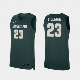 Xavier Tillman Michigan State Spartans #23 Green Replica College Basketball Jersey