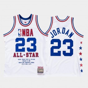 Michael Jordan 1985 All-Star Eastern White Hardwood Classics #23 Jersey