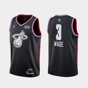 Heat Dwyane Wade Black 2019 All-Star Game Jersey