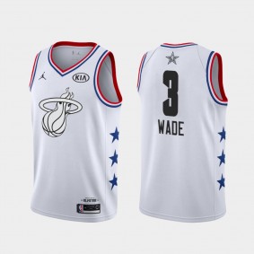 Heat Dwyane Wade White 2019 All-Star Game Jersey