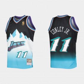 Utah Jazz Mitchell & Ness Mike Conley Jr. #11 Light Blue Fadeaway HWC Limited Jersey