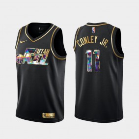 Mike Conley Jr. Utah Jazz Diamond Logo Jersey 2021-22 NBA 75th Season Black