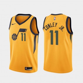Mike Conley Jr. Utah Jazz 2021-22 Statement Edition Gold Jersey