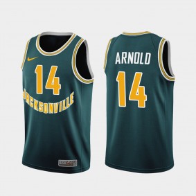 Mo Arnold Throwback Jacksonville Dolphins #14 Green 50th Anniversary Jersey
