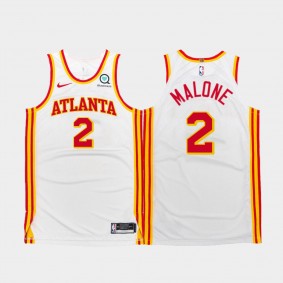 Moses Malone Atlanta Hawks 2020-21 Association Authentic White Jersey