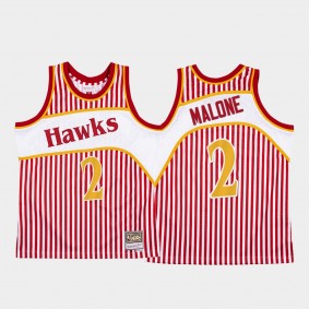 Moses Malone Jersey Atlanta Hawks #2 Stars and Stripes Red