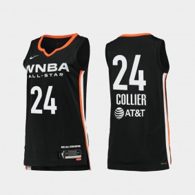 Minnesota Lynx Napheesa Collier 2021 WNBA All-Star #24 Black Victory Jersey Women