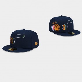 Memphis Grizzlies New Era 59FIFTY Fitted 75th Diamond Back Half Navy Hat