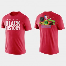 NBA Built By Black History Red T-shirt
