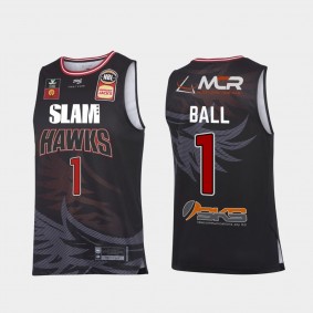 Lamelo Ball #1 Illawarra Hawks SLAM Home Black Jersey NBL