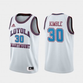 Bo Kimble Loyola Marymount Lions Throwback White Jersey NCAA Basketball