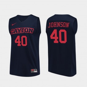 Chase Johnson Dayton Flyers College Basketball Navy Jersey NCAA
