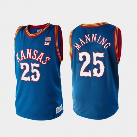 Danny Manning Kansas Jayhawks College Basketball Retired Player Royal Jersey NCAA