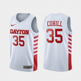 Dwayne Cohill Dayton Flyers College Basketball White Jersey NCAA