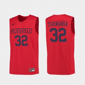 Jordy Tshimanga Dayton Flyers College Basketball Red Jersey NCAA
