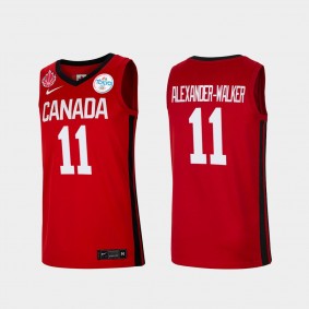 Nickeil Alexander-Walker Canada Basketball Red 2021 Tokyo Olympics Jersey Senior