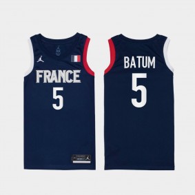 Nicolas Batum France Basketball 2021 Tokyo Olympics Limited Navy Jersey