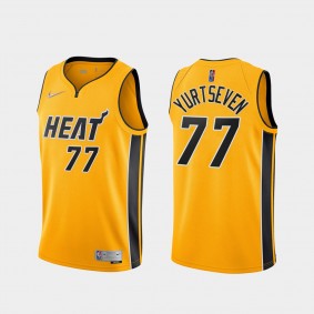 Omer Yurtseven Miami Heat #77 Earned Edition Gold Jersey