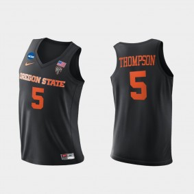 Ethan Thompson Oregon State Beavers 2021 March Madness Sweet 16 PAC-12 Black Jersey