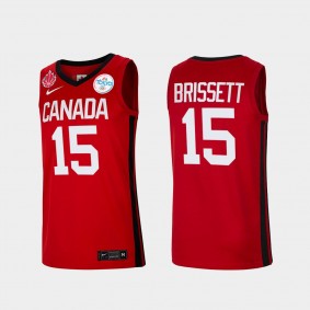 Oshae Brissett Canada Basketball Red 2021 Tokyo Olympics Jersey Senior