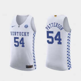 Patrick Patterson Kentucky Wildcats #54 White Authentic Jersey