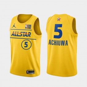 Heat Precious Achiuwa World Team Jersey 2021 Rising Stars All-Star Gold uniform