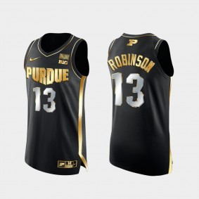 Purdue Boilermakers Glenn Robinson Golden Edition Authentic Basketball Black Jersey