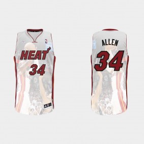 Heat #5 Ray Allen Shot Jersey Colorful