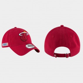 Miami Heat 2021 NBA Playoffs 9TWENTY Adjustable Red Hat