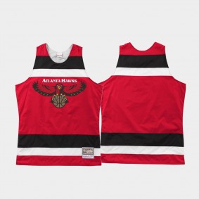 Atlanta Hawks Red Striped Vintage Jersey